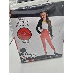 Disney MICKEY MOUSE Adult Ladies Large (10-12) 3 Pcs Halloween Costume - NEW!